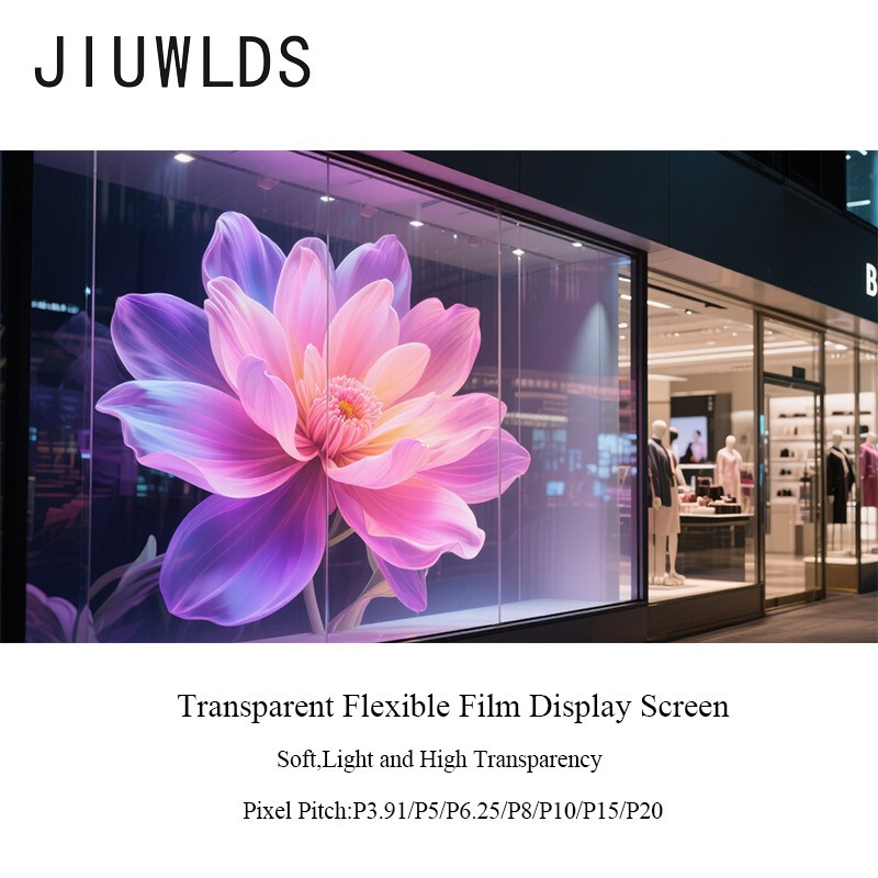 LED Flexible Transparent Film Screen for retail store