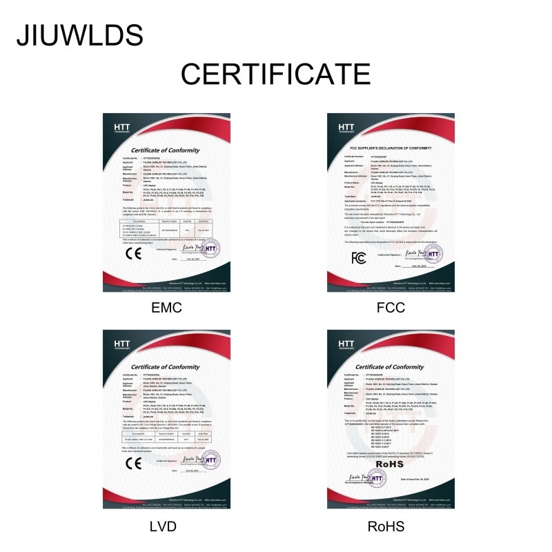 certification of P25 Micro LED screen 1 1